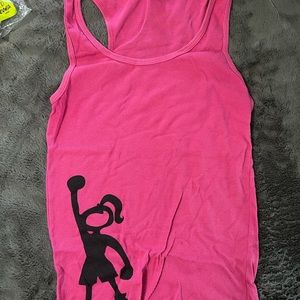 One hot pink Turbo Kick tank top size xl